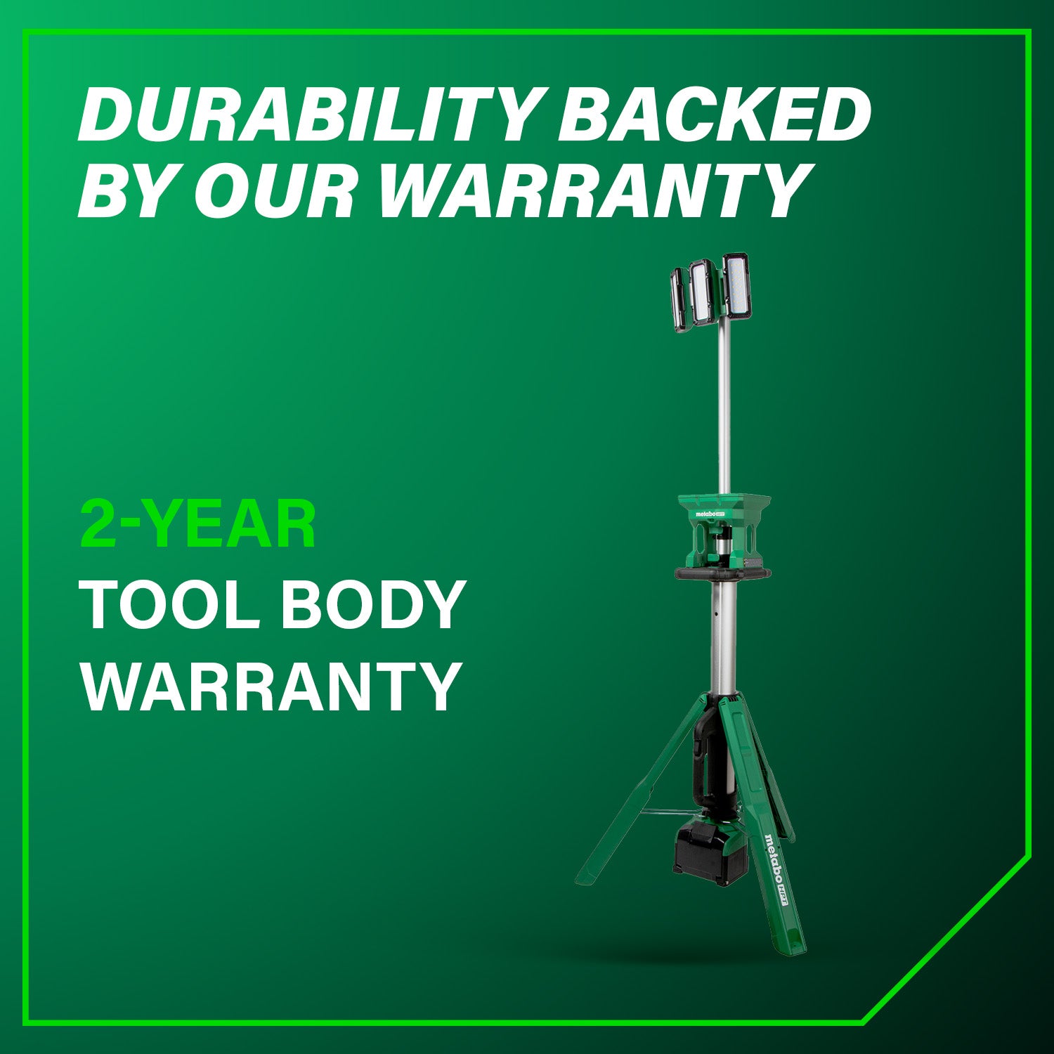 METABO UB18DG 18V MultiVolt™ Cordless 4,000 Lumen LED Tripod Site Light (Tool Body Only)