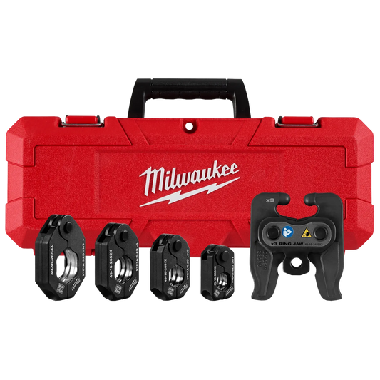 MILWAUKEE 49-16-2490X 1/2" - 1-1/4" CTS-V Pivoting Press Ring Kit for M12™ FORCE LOGIC™ Press Tool