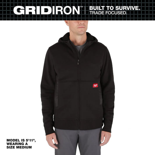 MILWAUKEE M250B GRIDIRON™ Full-Zip Hoodie - BLACK