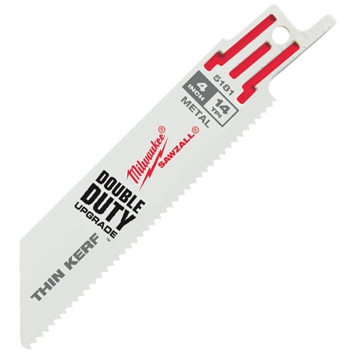 MILWAUKEE 48-00-5181 4" TORCH SAWZALL BLADE 14TPI - 5PK