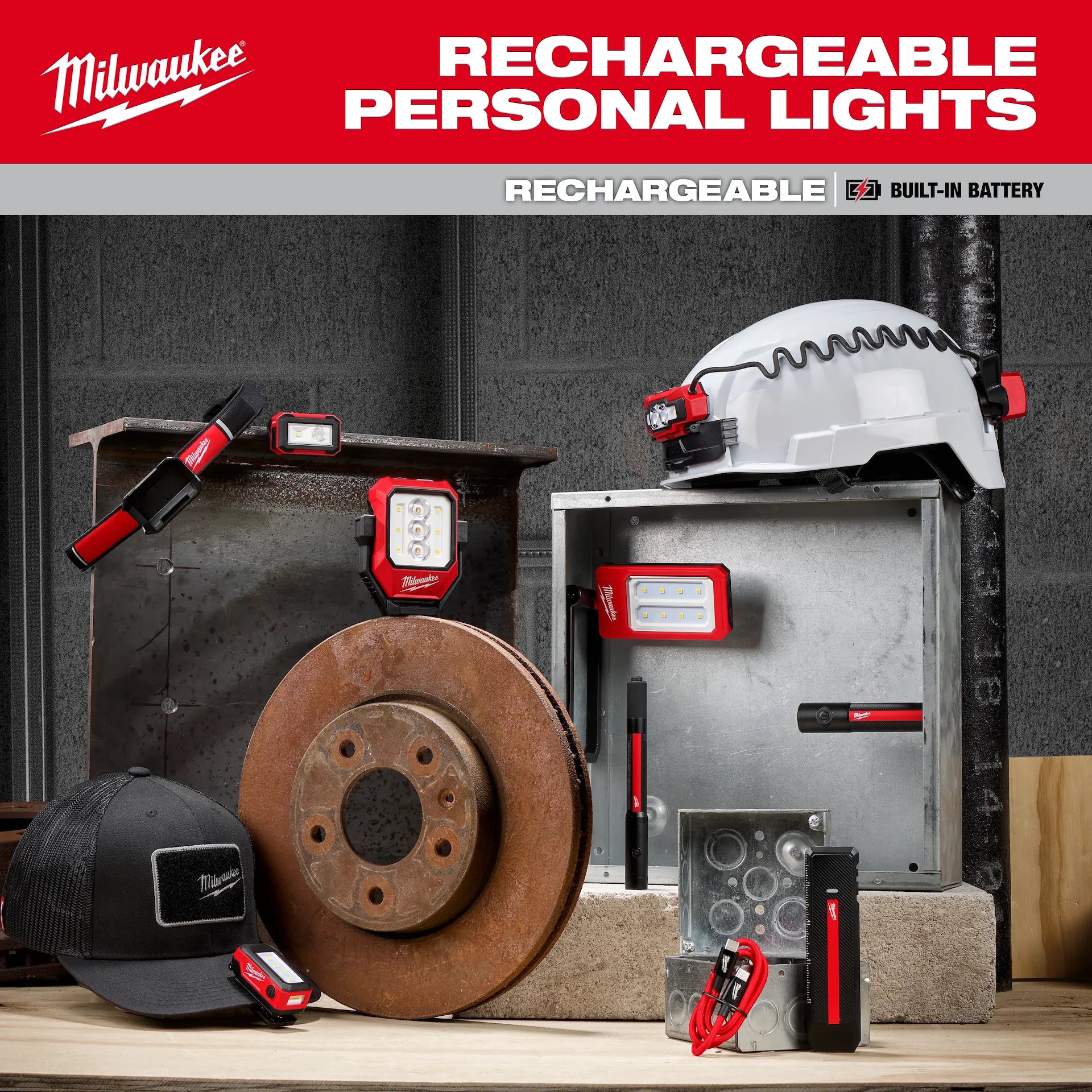 MILWAUKEE 2014R Rechargeable Clip Light