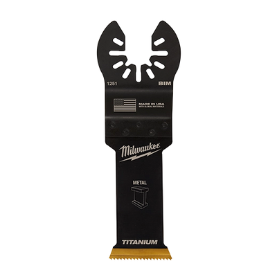 MILWAUKEE 49-25-1251 1-1/8” Bi-Metal Thin Metal Universal Fit Oscillating Multi-Tool Blade (1 PK)