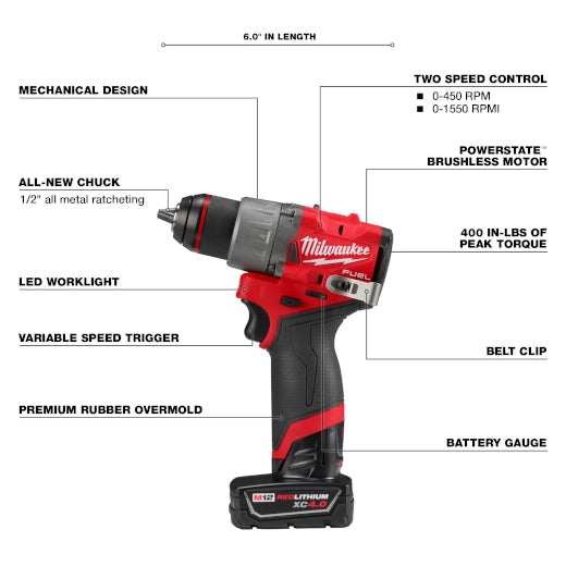 MILWAUKEE 3403-22 M12 FUEL™ 1/2