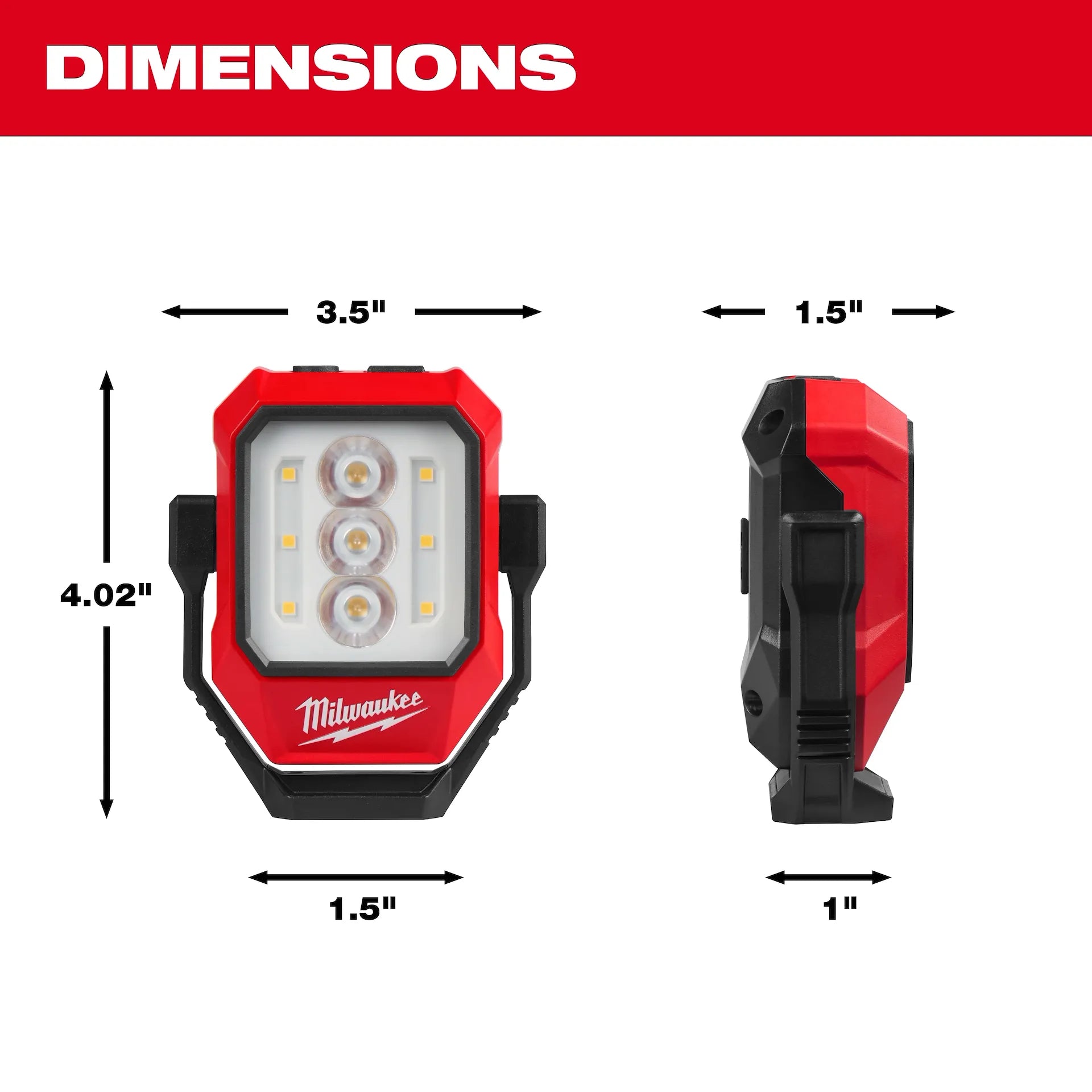 MILWAUKEE 2015R Rechargeable Pivoting Task Light w/ Spot Mode