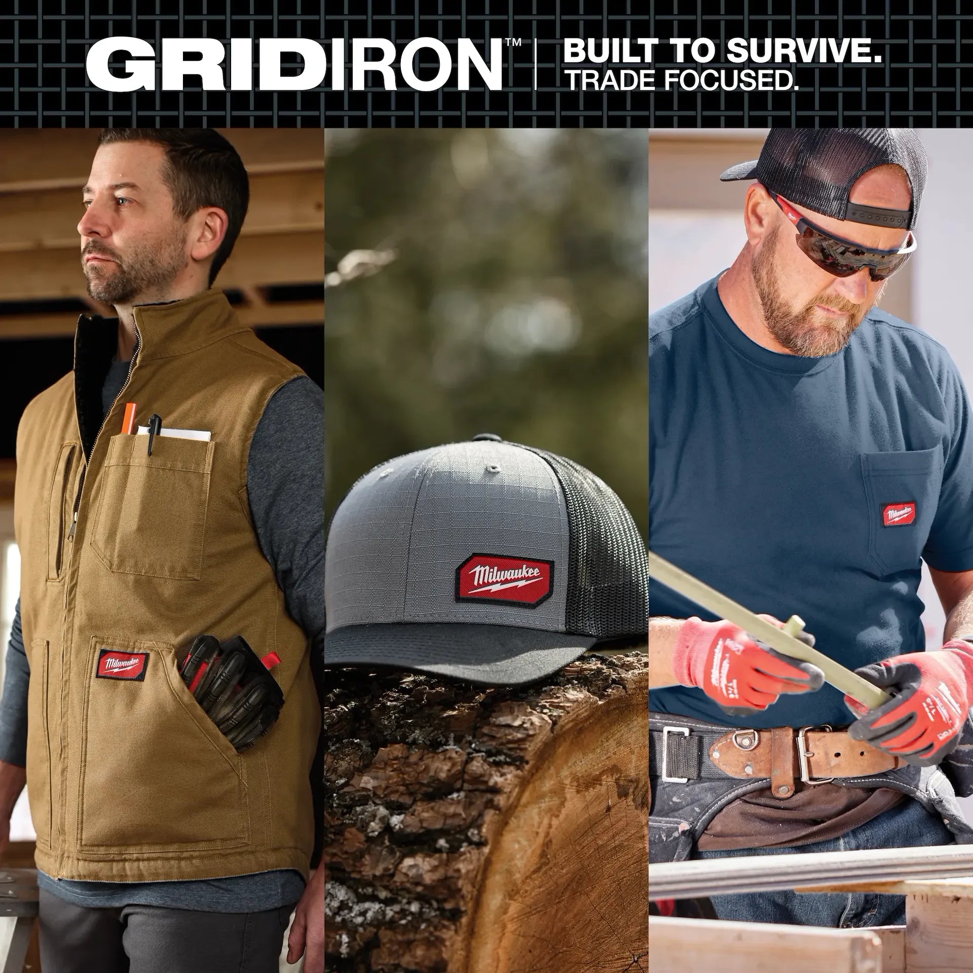 MILWAUKEE M250G GRIDIRON™ Full-Zip Hoodie - GRAY