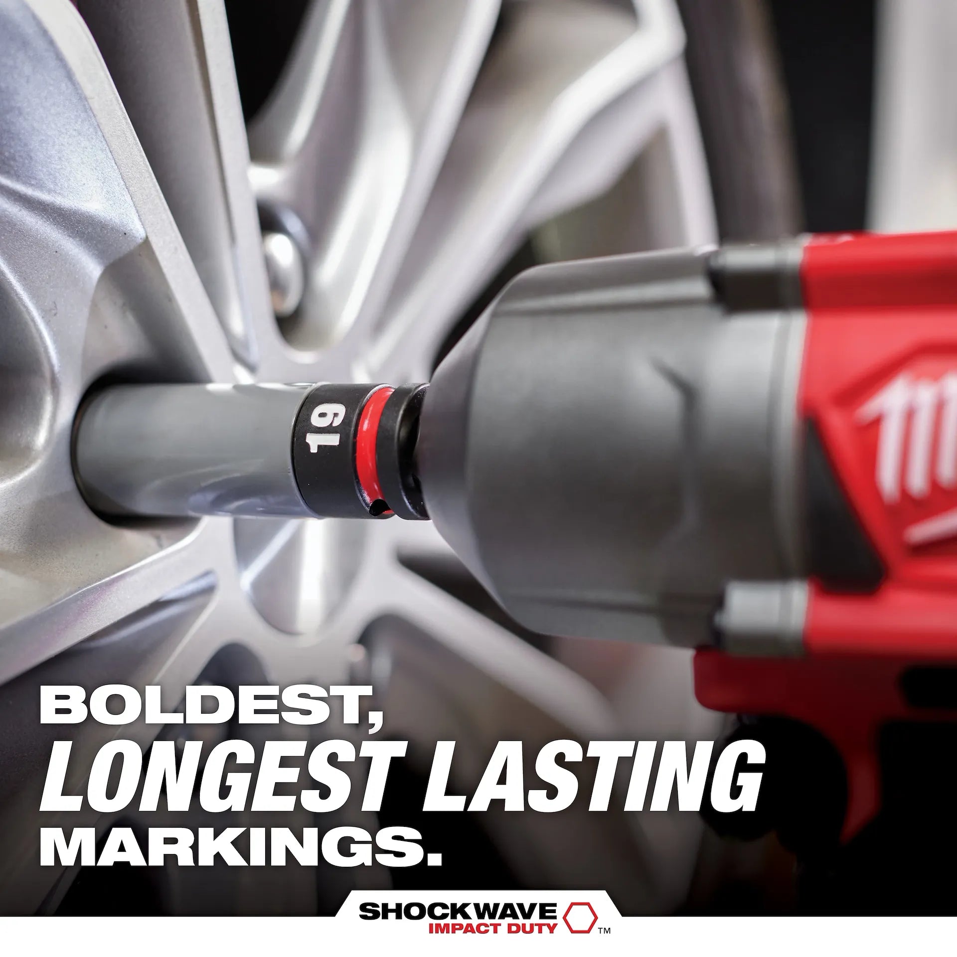 MILWAUKEE 49-66-7830 SHOCKWAVE™ Impact Duty 1/2 Drive Metric 3PC Lug Nut Wheel Socket Set