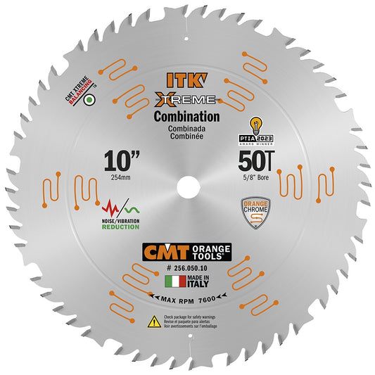 CMT 256.050.10 10" ITK XTREME COMBINATION BLADE B=5/8" T=50 ATB+FLAT