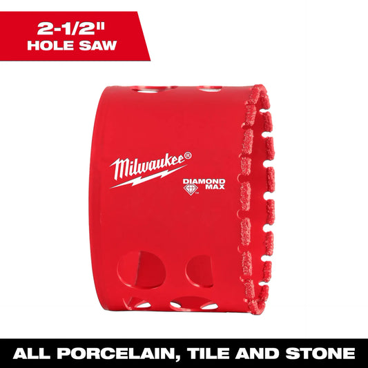 MILWAUKEE 49-56-5660 2-1/2" DIAMOND MAX HOLE SAW