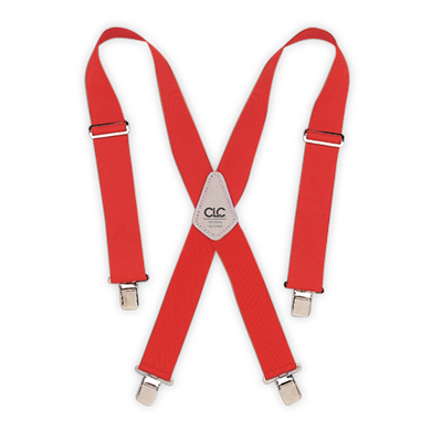 CLC 110RED Heavy-Duty Work Suspenders - Red