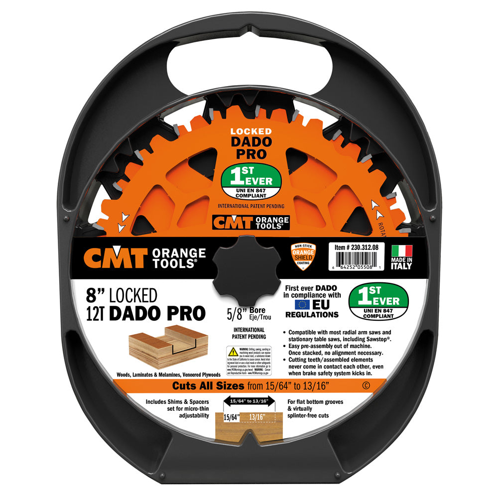 CMT 230.312.08 Locked Dado Pro Set