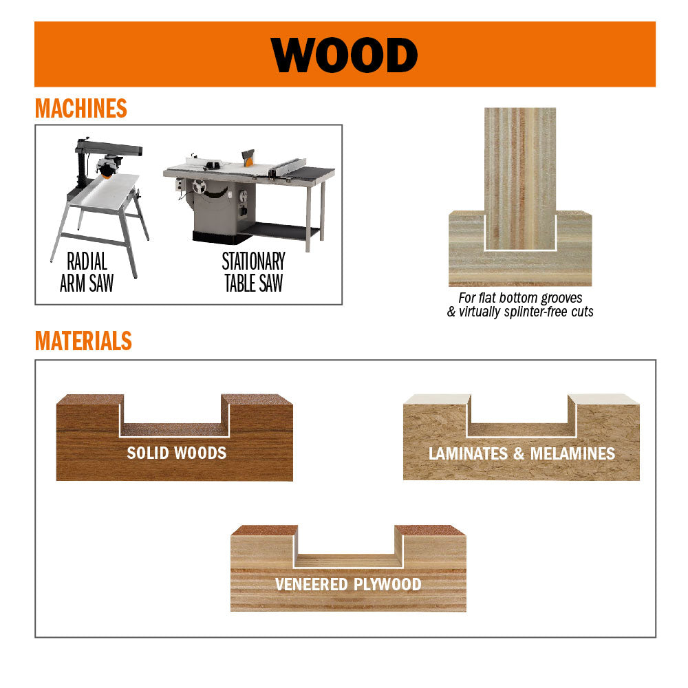 CMT 230.012.08 Dado Pro Set – Adjustable Industrial Dado Blade Set, Chippers & Shims Included