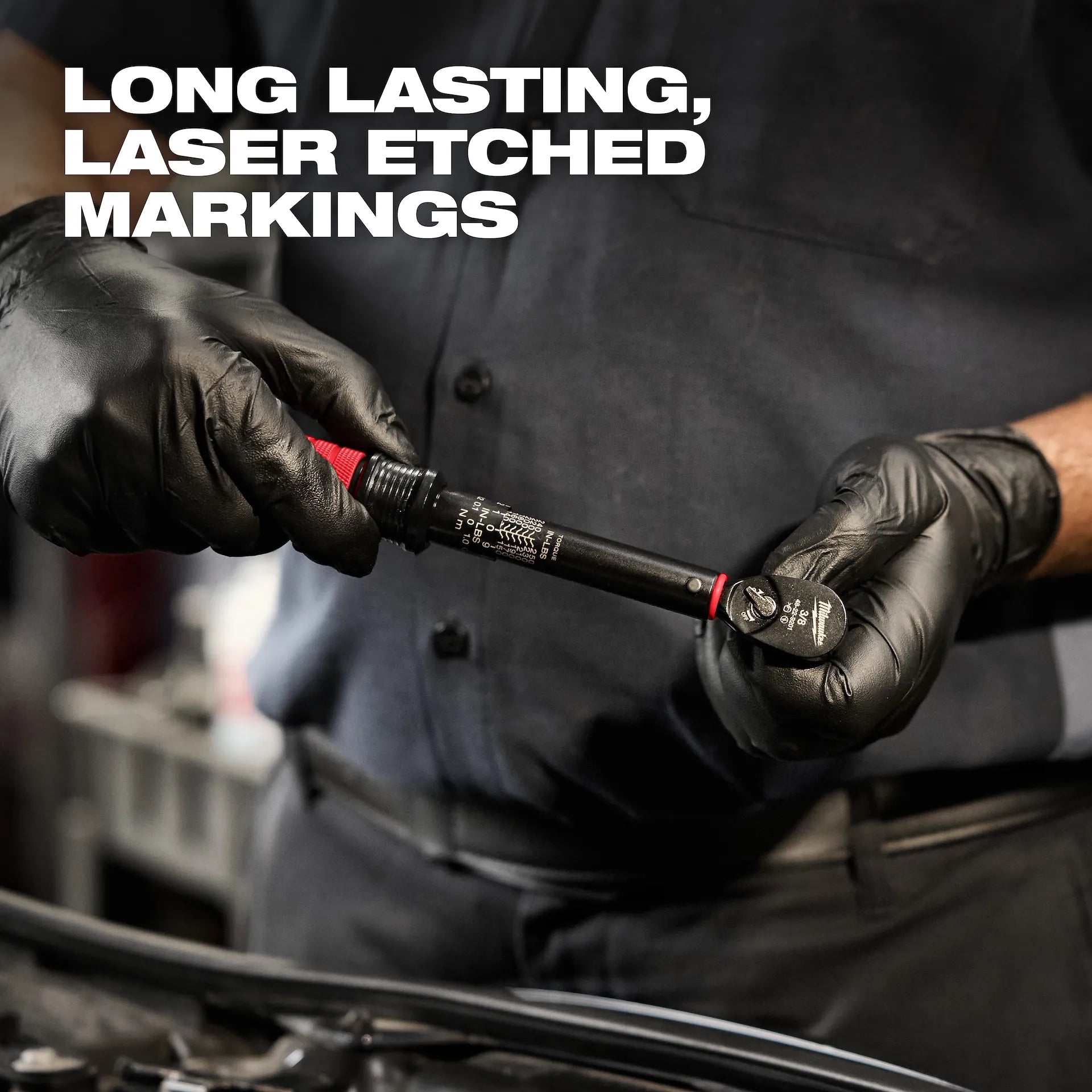 MILWAUKEE 48-22-9201 3/8” Drive Click Torque Wrench (50-250 in·lbf)
