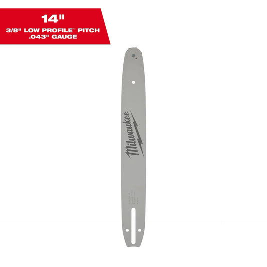 MILWAUKEE 49-16-2756 14" 3/8" LOW PROFILE™ Pitch, .043" Gauge Guide Bar
