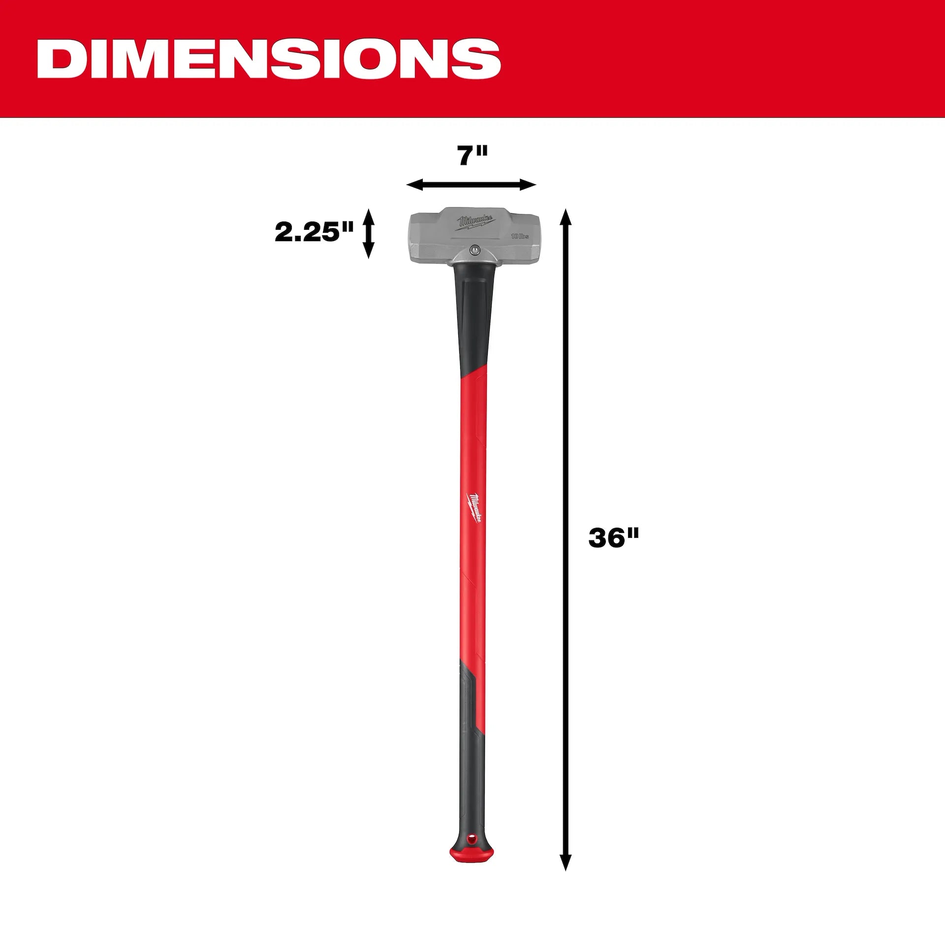 MILWAUKEE 48-22-9332 10lb Sledge Hammer (36