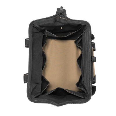 CLC 1533 21 Pocket 12″ Tool Bag with Top-Side Plastic Parts Tray