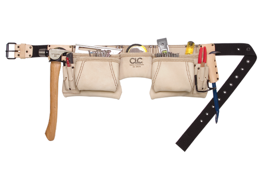 CLC 175274 12 Pocket Reversed Heavy-Duty Leather Construction Work Apron