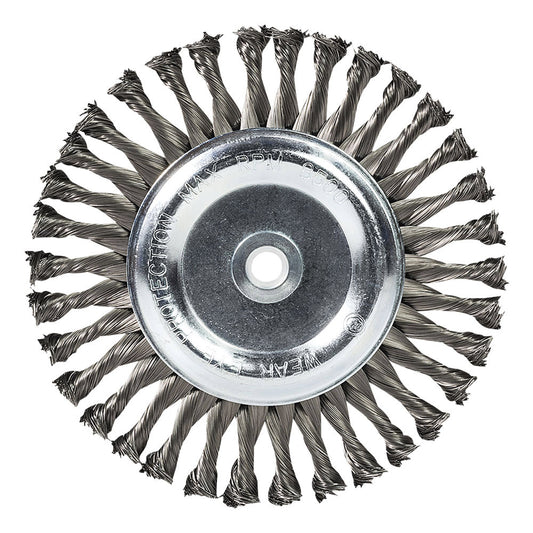 MERCER 184010 KNOT WIRE WHEEL 6" X 1/2" X 1/2"/5/8" CS