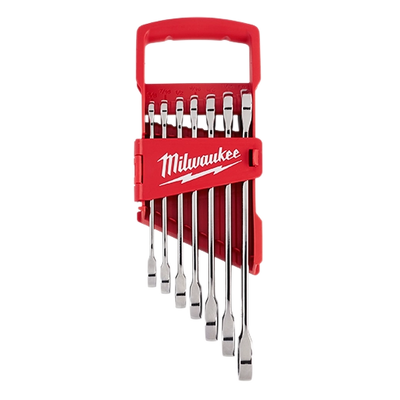 MILWAUKEE 48-22-9406 7pc Ratcheting Combination Wrench Set - SAE