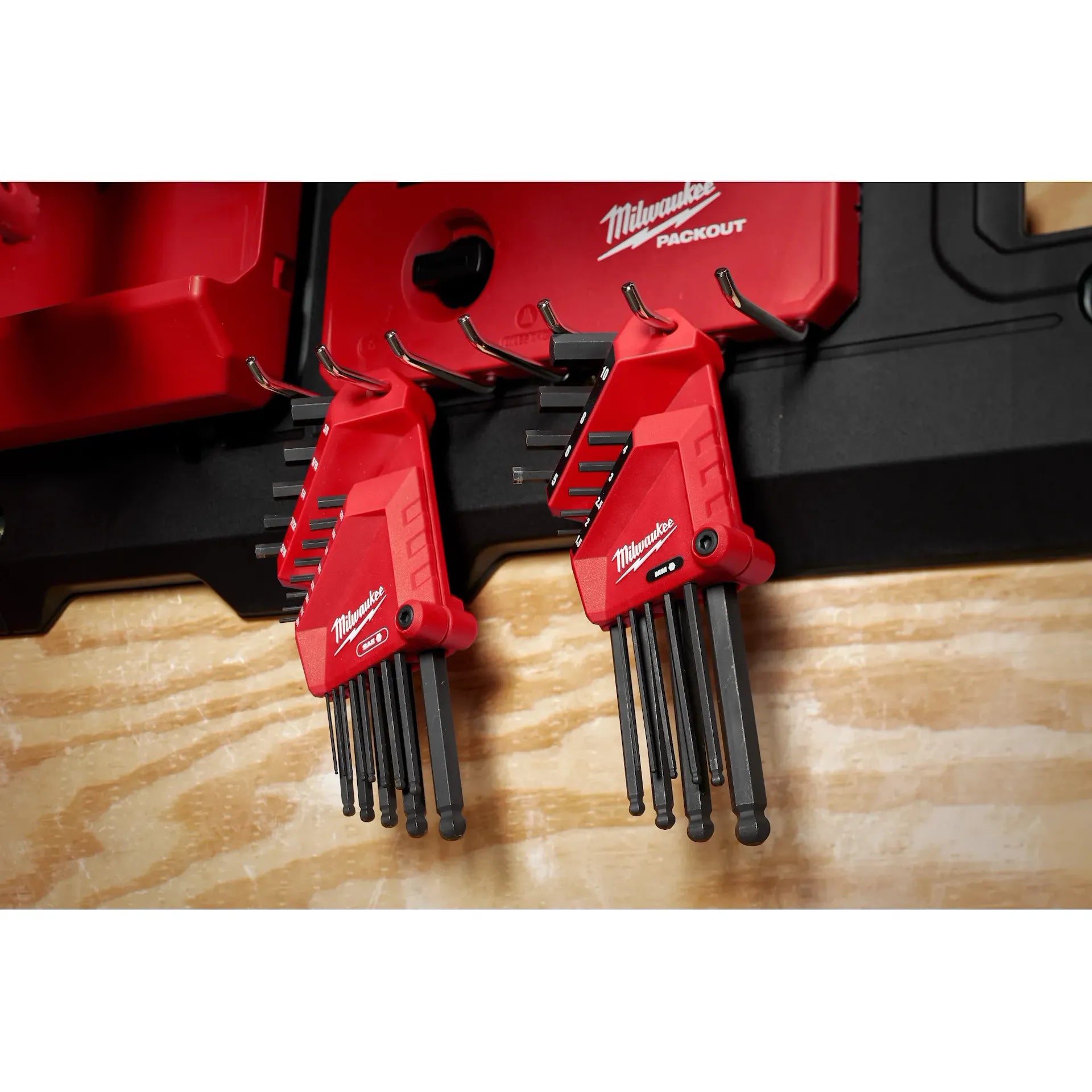 MILWAUKEE 48-22-2187 22-Key Ball End L-Style Hex Key Set - SAE/Metric