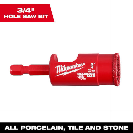 MILWAUKEE 49-56-0515 3/4" Diamond Max™ Hole Saw Bit