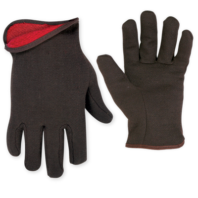 CLC 2015L Brown Jersey with Fleece Lining - L