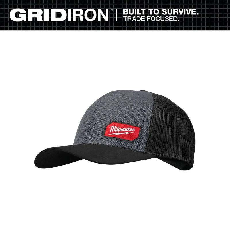 MILWAUKEE 505G GRIDIRON™ Snapback Trucker Hat - GRAY