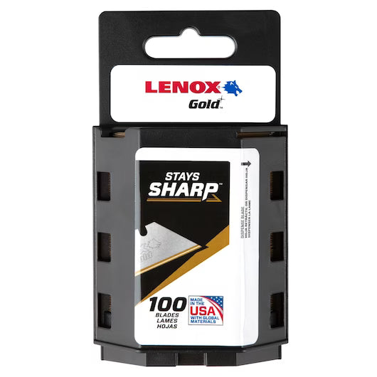 LENOX 20352GOLD100D LENOX® GOLD® Utility Knife Blade 100 pack