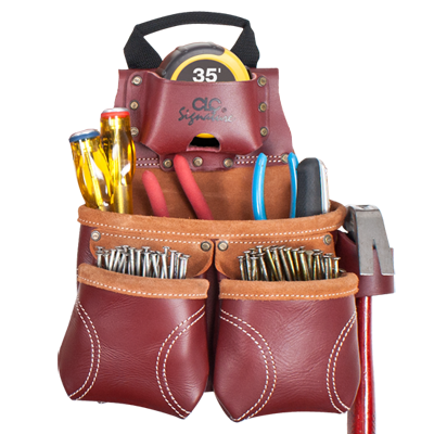 CLC 21428 Construction Worker’s Heavy-Duty Leather Nail & Tool Bag