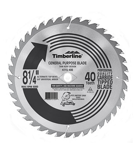 TIMBERLINE 215-400 8-1/4" GENERAL-PURPOSE BLADE 40T