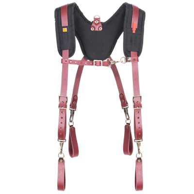 CLC 21522 Fully-Adjustable, Padded Yoke Leather Suspenders