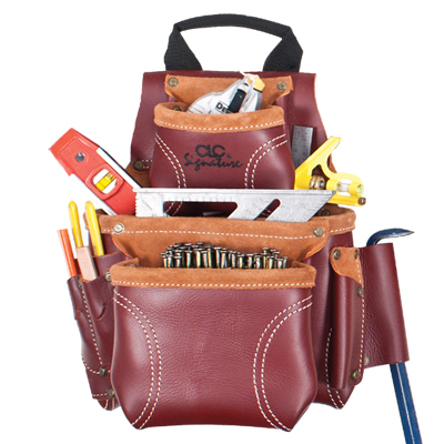 CLC 21685 Construction Worker’s Heavy-Duty Leather Nail & Tool Bag