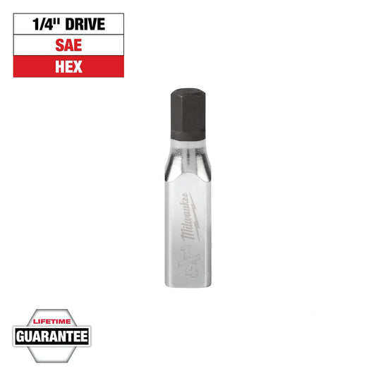 MILWAUKEE 45-34-1029 1/4" Drive 1/4" Hex Bit Socket