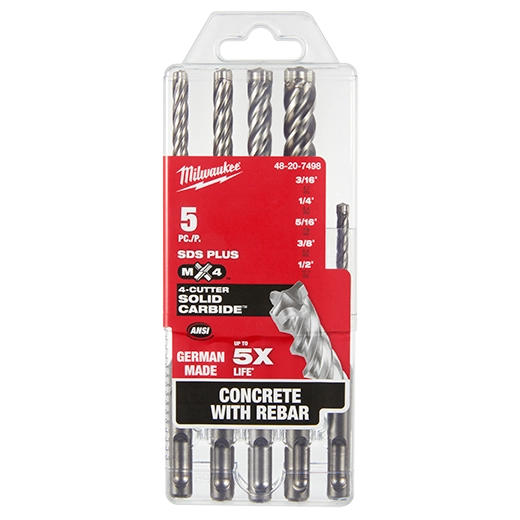 MILWAUKEE 48-20-7498 SDS+ MX4 5 PC KIT