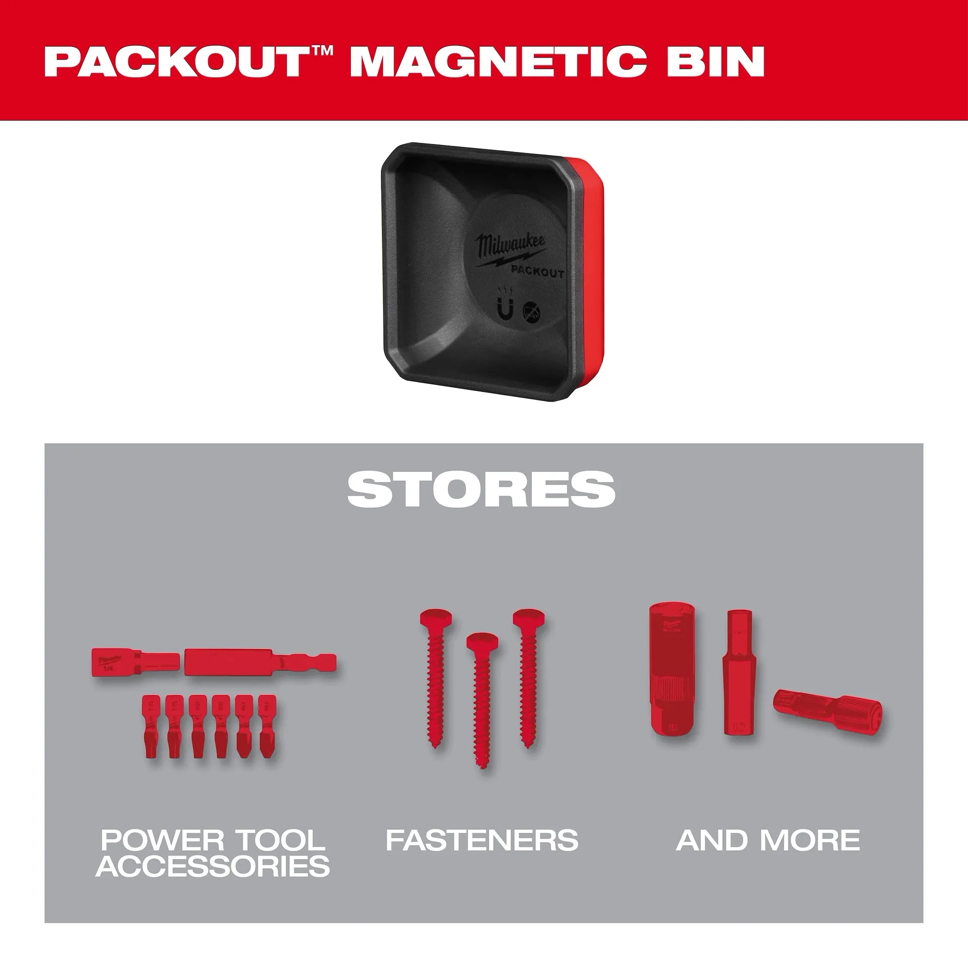 MILWAUKEE 48-22-8070 PACKOUT™ Magnetic Bin