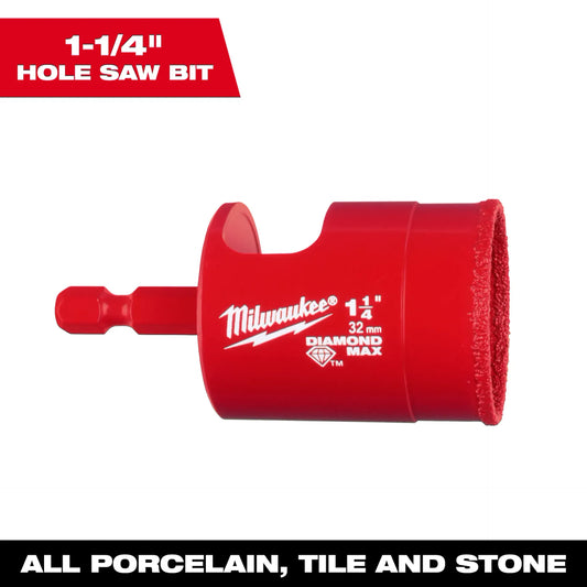 MILWAUKEE 49-56-0519 1-1/4" DIAMOND MAX HOLE SAW