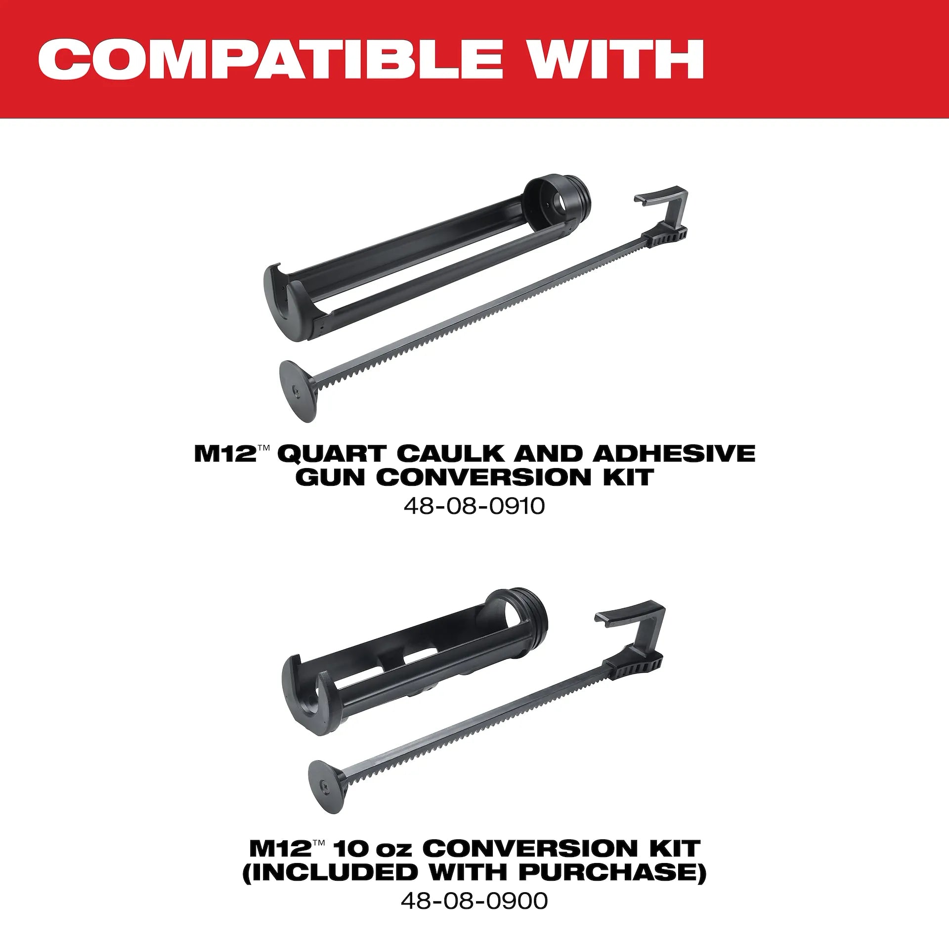 MILWAUKEE 2441-20 M12™ 10oz. Caulk and Adhesive Gun (Tool Only)