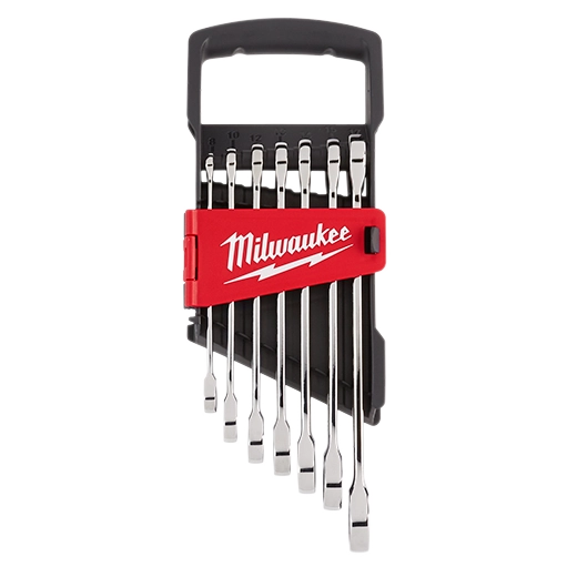 MILWAUKEE 48-22-9506 7pc Ratcheting Combination Wrench Set - Metric