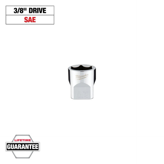 MILWAUKEE 45-34-9068 3/8" Drive 3/4" SAE Socket with FOUR FLAT™ Sides