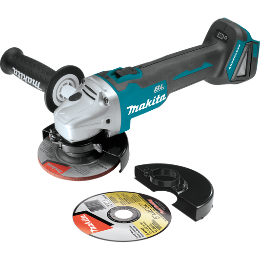 MAKITA XAG04Z 18V LXT® Lithium‑Ion Brushless Cordless 4‑1/2” / 5" Cut‑Off/Angle Grinder, Tool Only