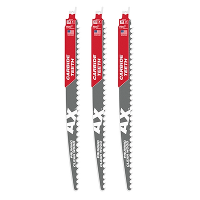 MILWAUKEE 48-00-5333 12IN C-PRUNING SAWZALL BL 3PK