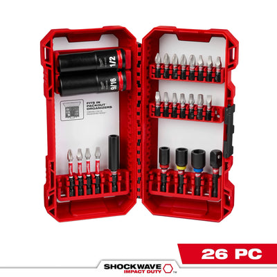 MILWAUKEE 48-32-4408 26PC SHOCKWAVE™ Impact Duty Drive and Fasten Set