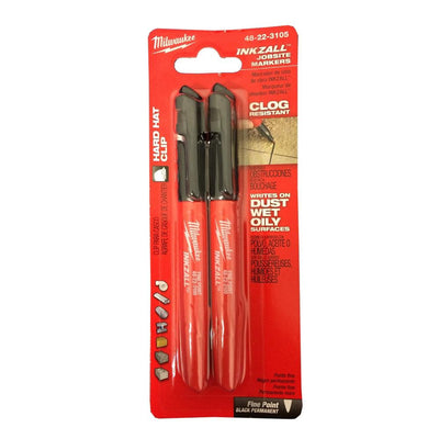MILWAUKEE 48-22-3105 2PK INKZALL™ Black Fine Point Marker