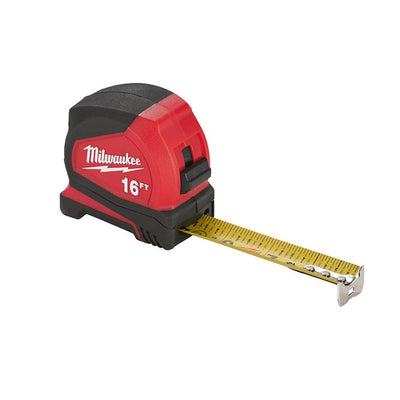 MILWAUKEE 48-22-6616 16 ft. Compact Tape Measure