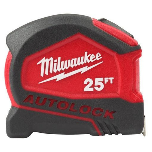 MILWAUKEE 48-22-6825 25' COMPACT AUTOLOCK TAPE MEASURE