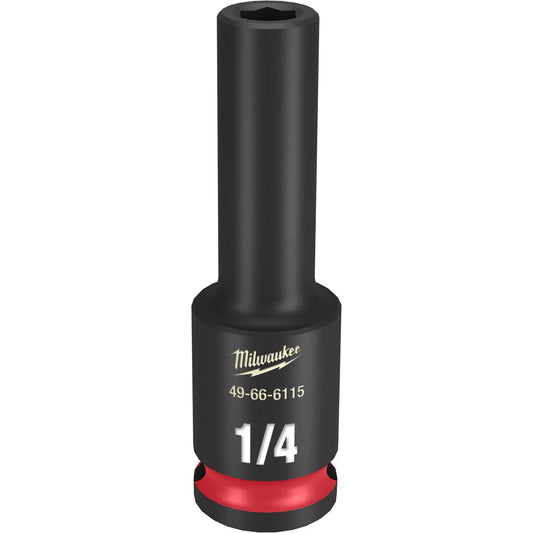 MILWAUKEE 49-66-6115 SHOCKWAVE™ Impact Duty 3/8" Drive 1/4" Deep 6 Point Socket