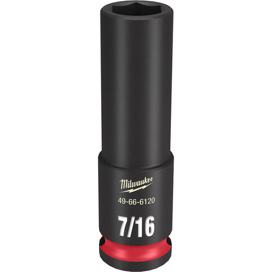 MILWAUKEE 49-66-6120 SHOCKWAVE™ Impact Duty 3/8" Drive 7/16" Deep 6 Point Socket