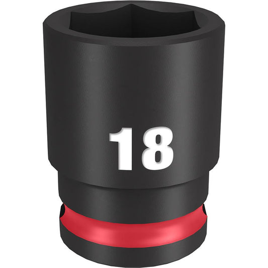 MILWAUKEE 49-66-6142 3/8 DR 18MM STD IMPACT SOCKET