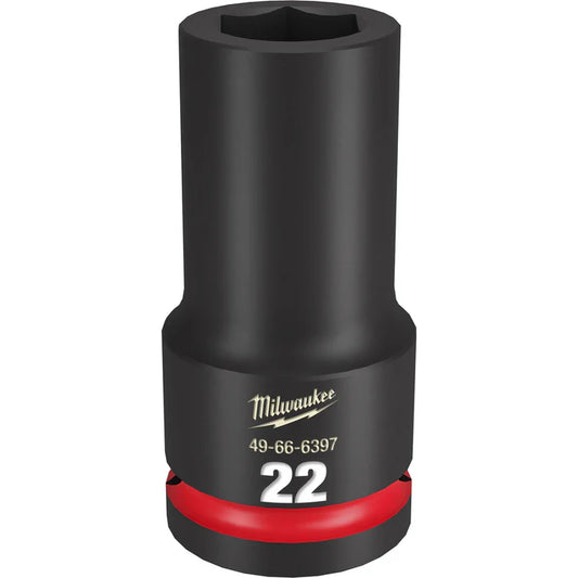 MILWAUKEE 49-66-6397 SHOCKWAVE™ Impact Duty 3/4" Drive 22MM Deep 6 Point Socket