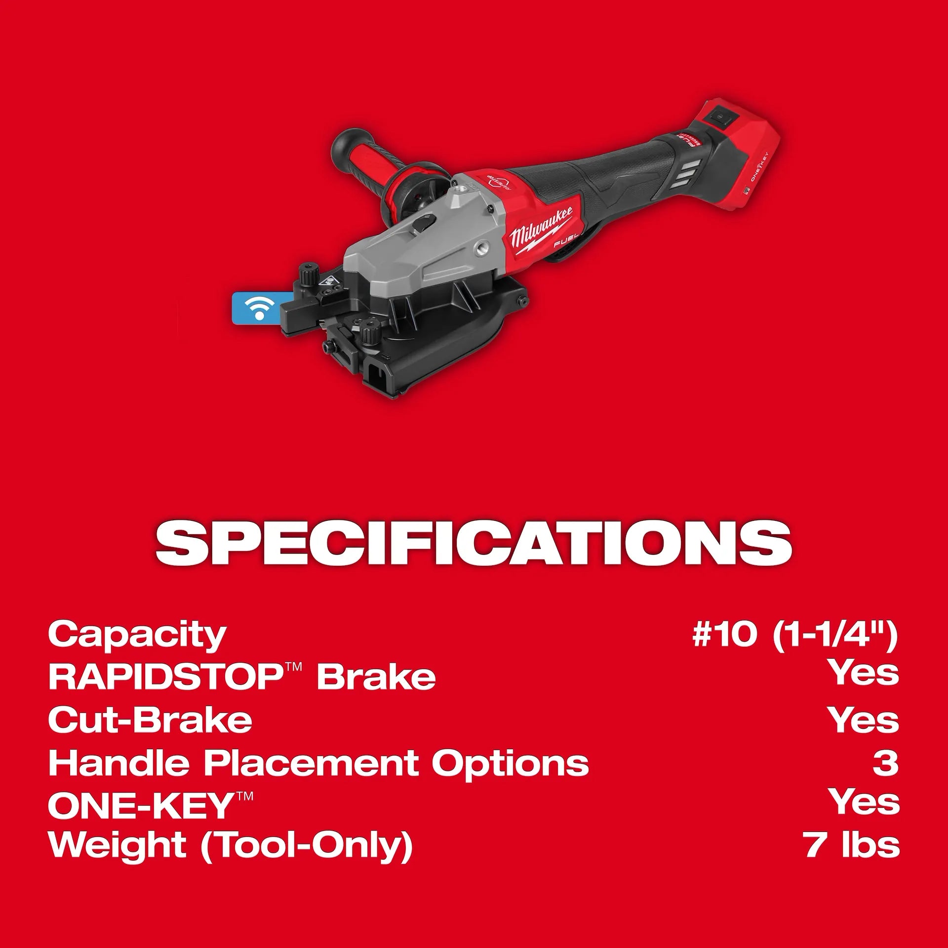 MILWAUKEE 3675-20 M18 FUEL™ #10 (1-1/4
