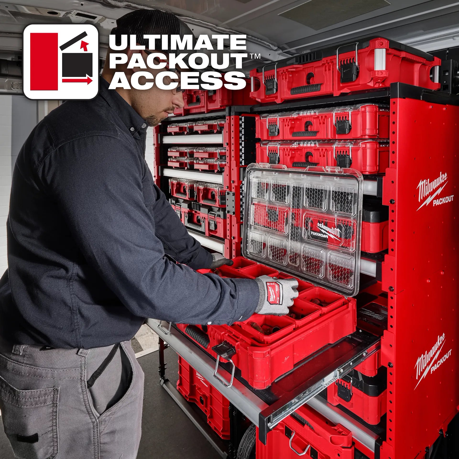 MILWAUKEE 48-21-8070 PACKOUT™ Rack Kit